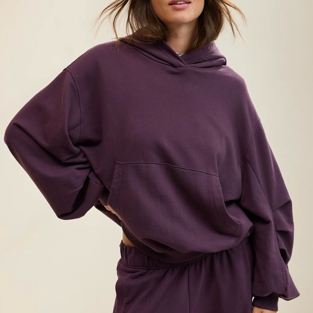 AERIE Jet Setter Purple Hoodie